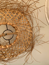Load image into Gallery viewer, Straw Wicker Woven Fringe Lampshade
