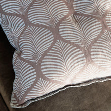 Load image into Gallery viewer, Linen Printed Cushion Cover Large Nude/Brown
