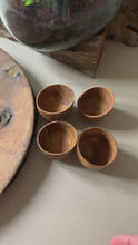 Load and play video in Gallery viewer, Wooden Egg Cup Teak | Wood Egg Holders | Wooden Pinch Pots
