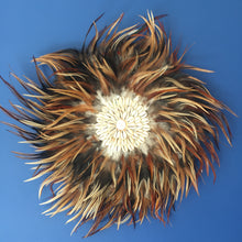 Load image into Gallery viewer, JuJu Hat Brown Feather and Shell Wall Hanging
