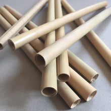Load image into Gallery viewer, Bamboo Straws, Wooden Straw, Reusable Party Straw
