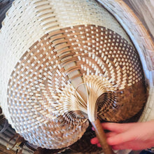Load image into Gallery viewer, Bamboo Leaf Hand Fan Natural | Available 20th Nov
