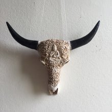 Load image into Gallery viewer, Ceramic Cow Skull Ornament
