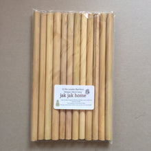 Load image into Gallery viewer, Bamboo Straws, Wooden Straw, Reusable Party Straw
