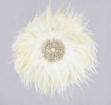Load image into Gallery viewer, Feather and shell wall hanging
