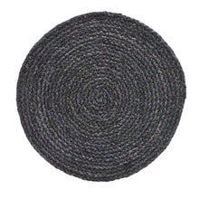 Load image into Gallery viewer, Round Grey Placemat Grey Blue Set of 4
